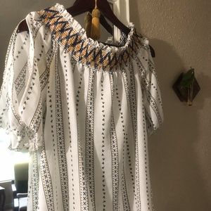 off the shoulder 3/4 blouse